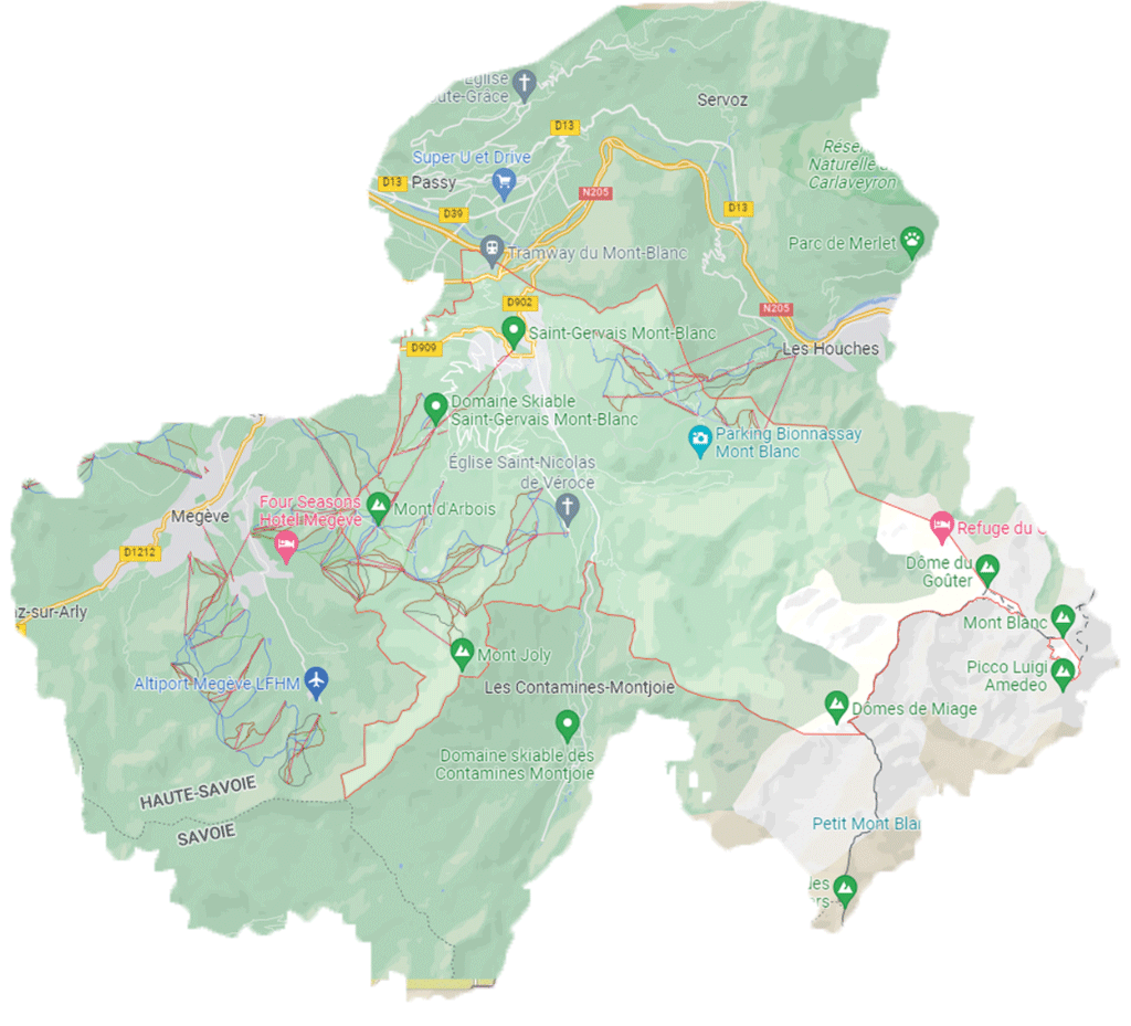 Map Haute-Savoie Margaux Nennig