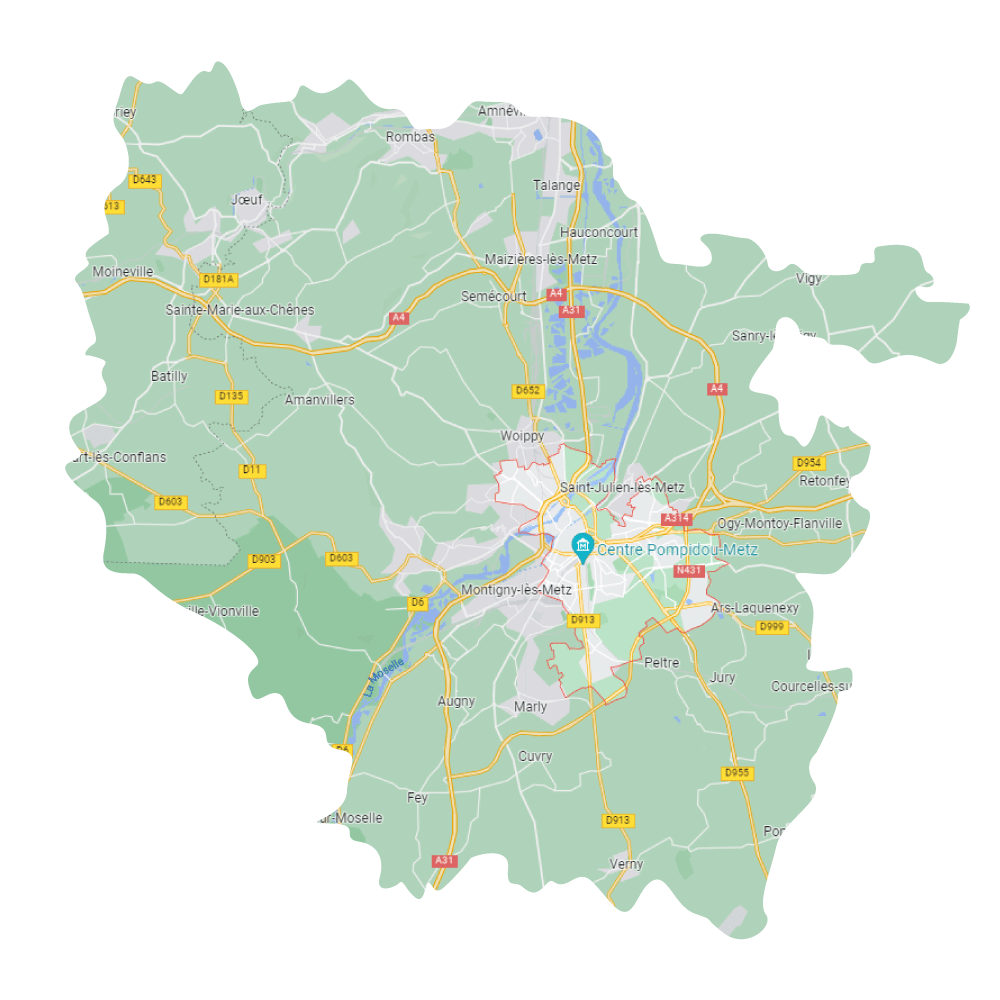 Map Metz Margaux Nennig