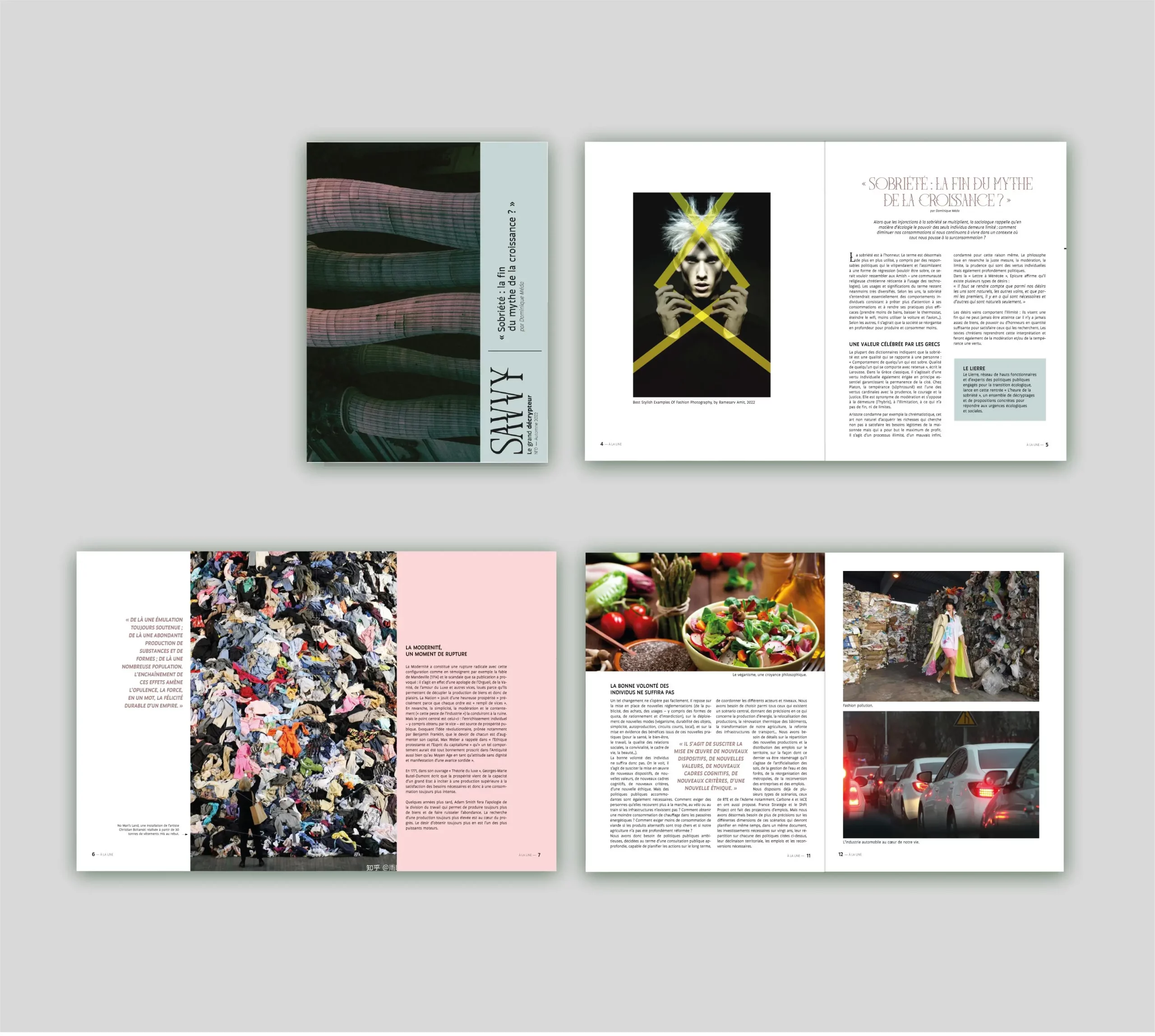 Mise en page de contenu pour un mook par Margaux Nennig Graphiste & Webdesigner