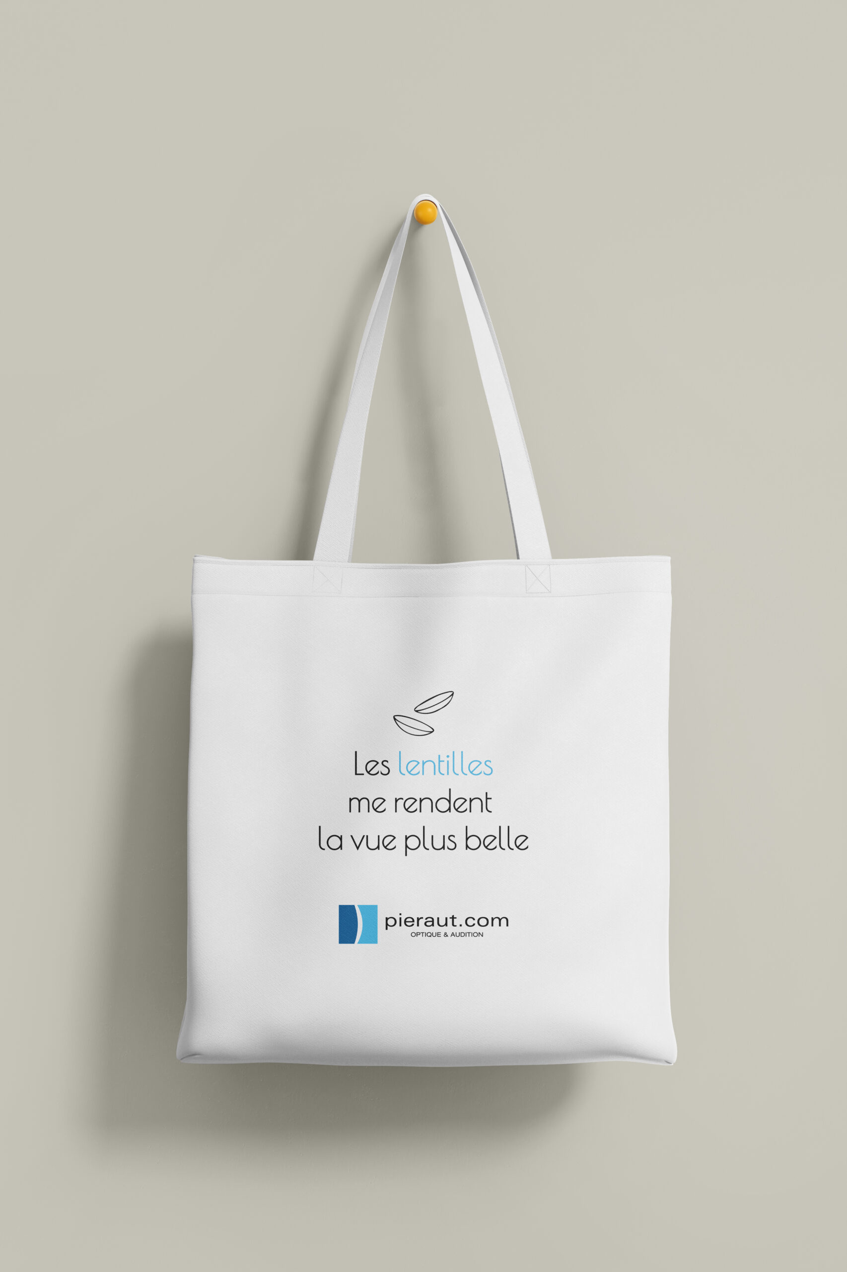 Totebags pour un salon de la contactologie pour Pieraut Optique (57)